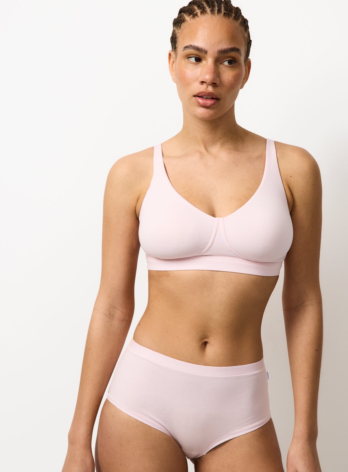 Cottonform™ Pink & Navy Midi Briefs 3 Pack 12 - Image 2 thumbnail